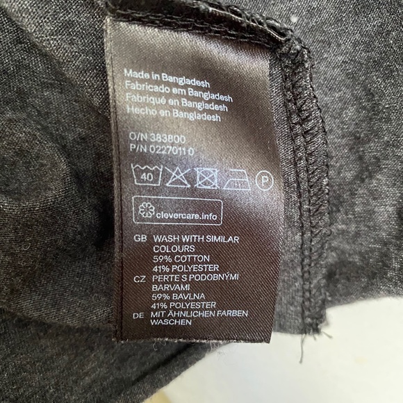💥2 FOR 1💥 H&M Divided Tank Top Wide Cut Arm Hole in GRAY & WHITE Size M - Picture 6 of 8